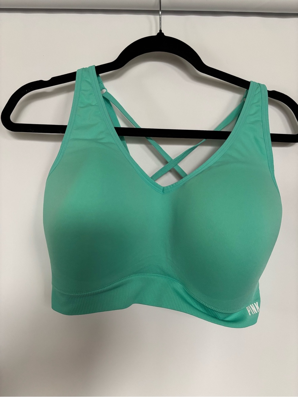 Pink Active Seamless Air Medium-Impact Sports Bra Size L-DD Teal Ice